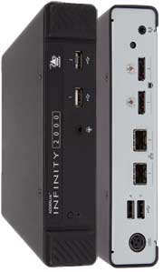 AdderLink Infinity Dual Head, Dual SFP DisplayPort Receiver unit